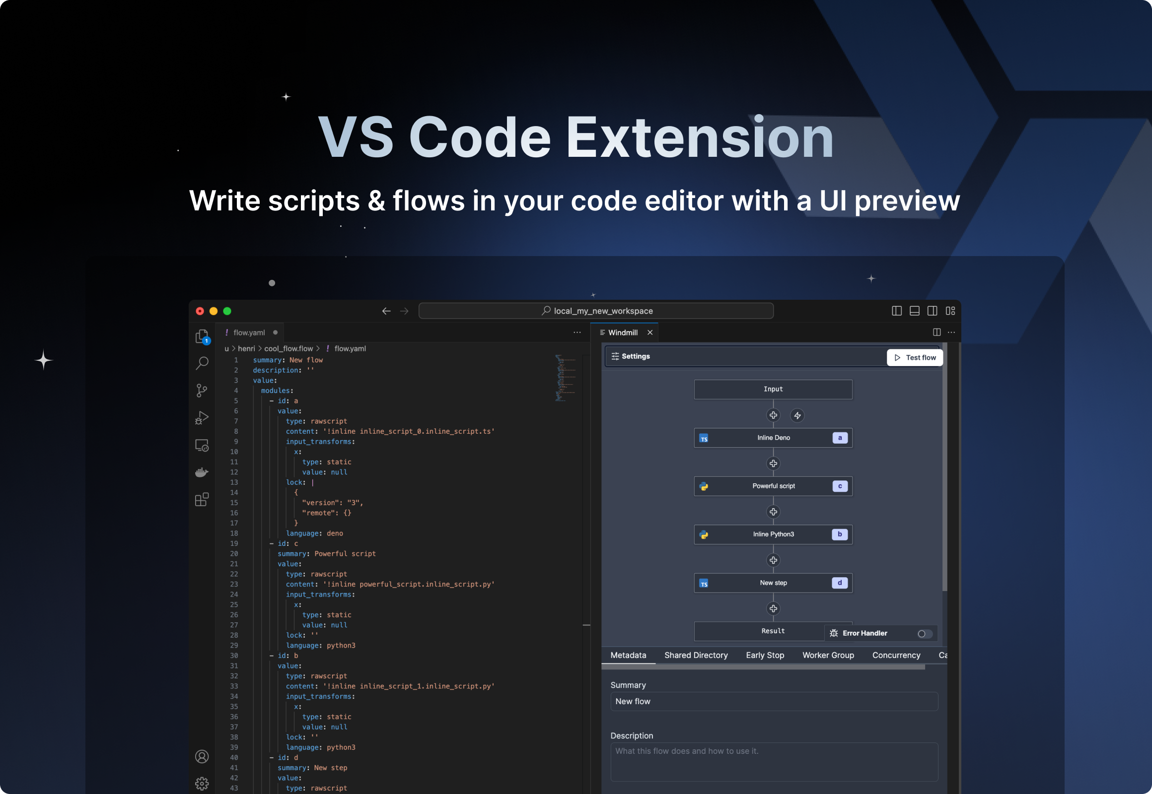 VS Code extension VS Code extension